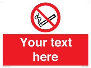 Custom No E-cigarettes / Vaping Sign
